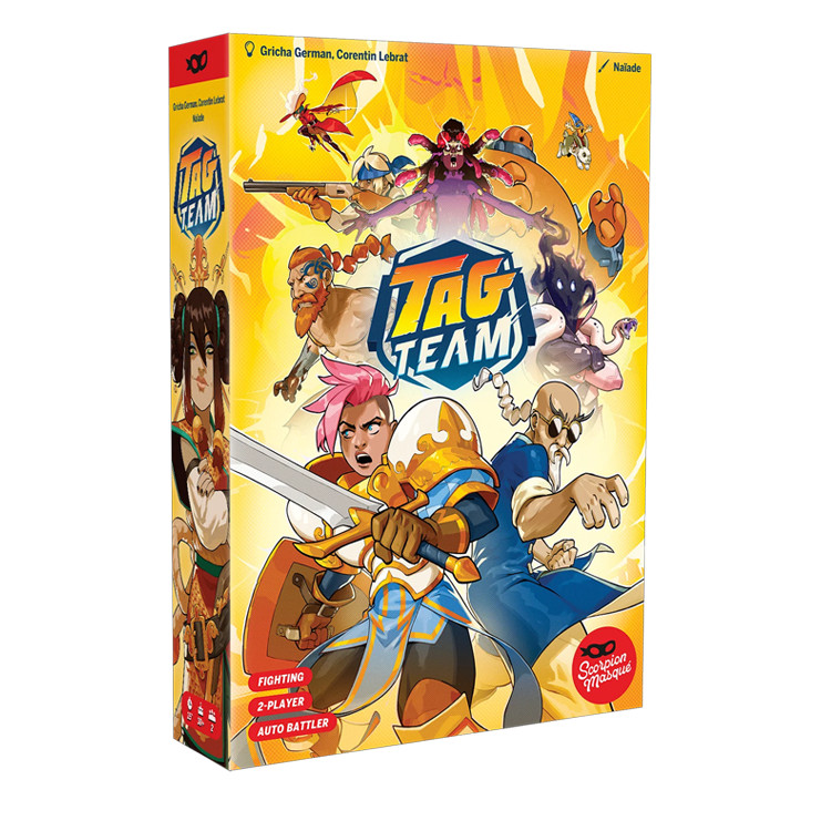 TAG TEAM: 2-Player Auto-Battler Board Game – Fast-Paced Fantasy Combat & Tactical Deck Building