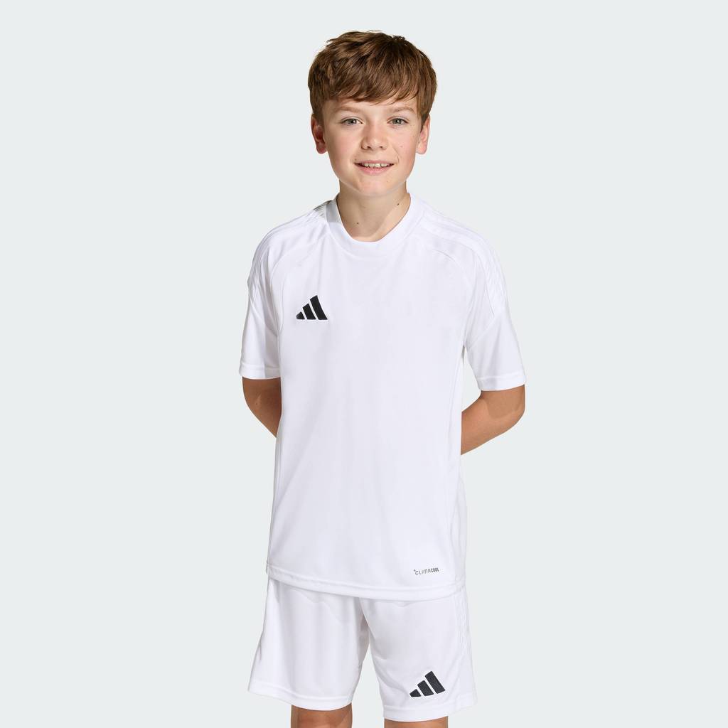 adidas ฟุตบอล เสื้อฟุตบอล Tiro26 League สำหรับเด็ก เด็ก สีขาว KB1317