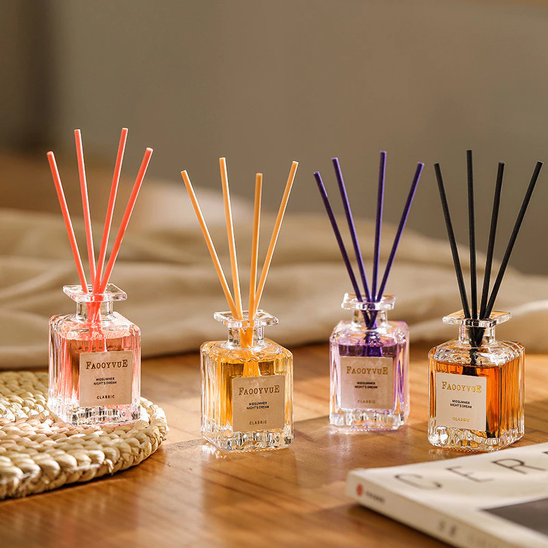 🏆กลิ่นโรงแรมหรู🏆 ก้านน้ำหอม ก้านไม้หอม Reed Diffuser น้ำหอมอโรม่า น้ำมันหอมระเหย ก้านหอม ก้านไม้หอมปรับอากาศ 50มล