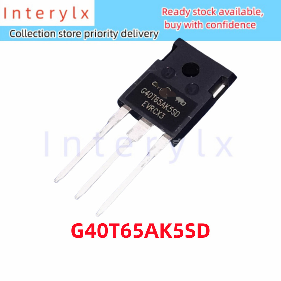 2 ชิ้น/5 ชิ้นแบรนด์ใหม่ G40T65AK5SD G40T65AK5 40T65 In-Line TO-247 40A650V ทั่วไปใช้ IGBT Field Effe