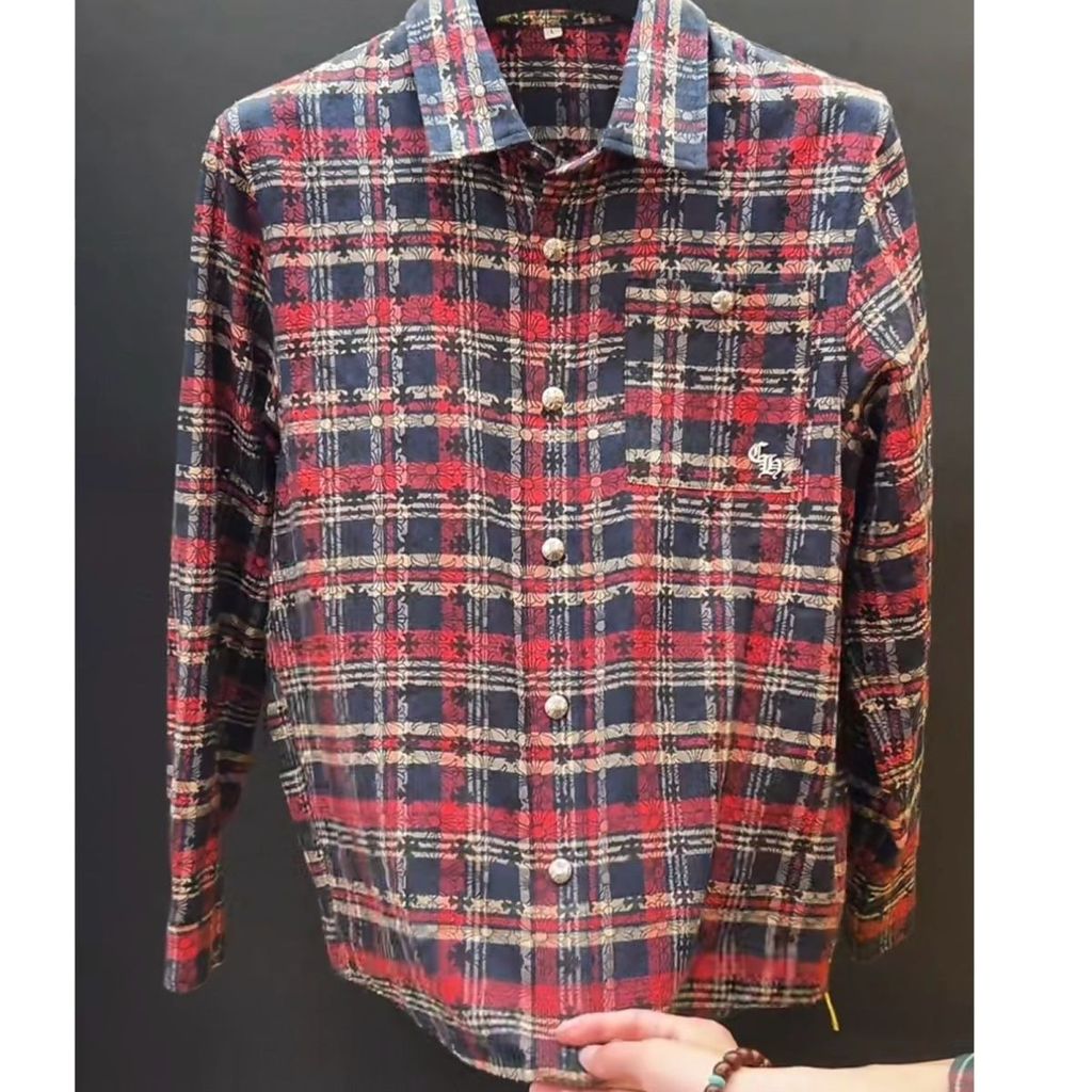 เสื้อลายสก๊อตสำหรับผู้ชาย สไตล์แฟชั่นคุณภาพสูง ทรงหลวม เหมาะสำหรับฤดูใบไม้ผลิ