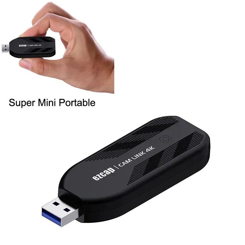 Ezcap331p การ์ดจับภาพวิดีโอ HDMI USB 3.0 สําหรับกล้อง PC การสตรีมสด บันทึกสูงสุด 1080p120 4K60Hz