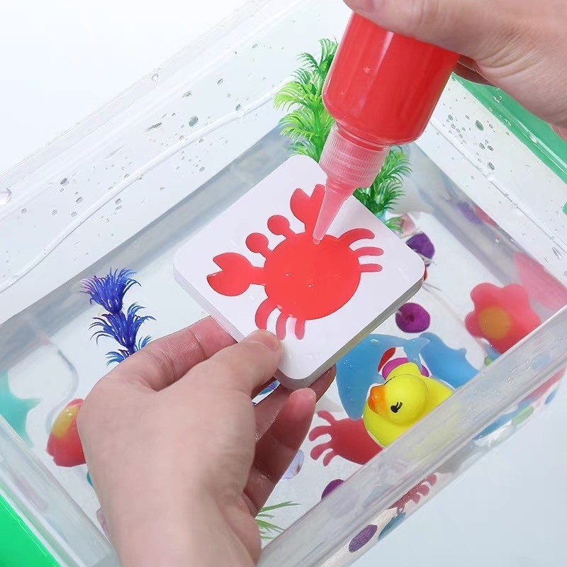 DIY ชุดเจลปั้นน้ำ เยลลี่น้ำ ของเล่นเสริมพัฒนาการ รูปที่ 8
