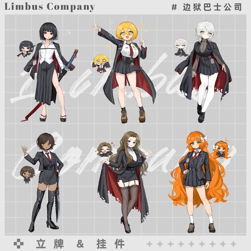Standee Limbus Company Mica รุ่นอะนิเมะ Ryoshu Faust Sinclair Yi Sang Rodion Ishmael โต๊ะเรียนตกแต่ง