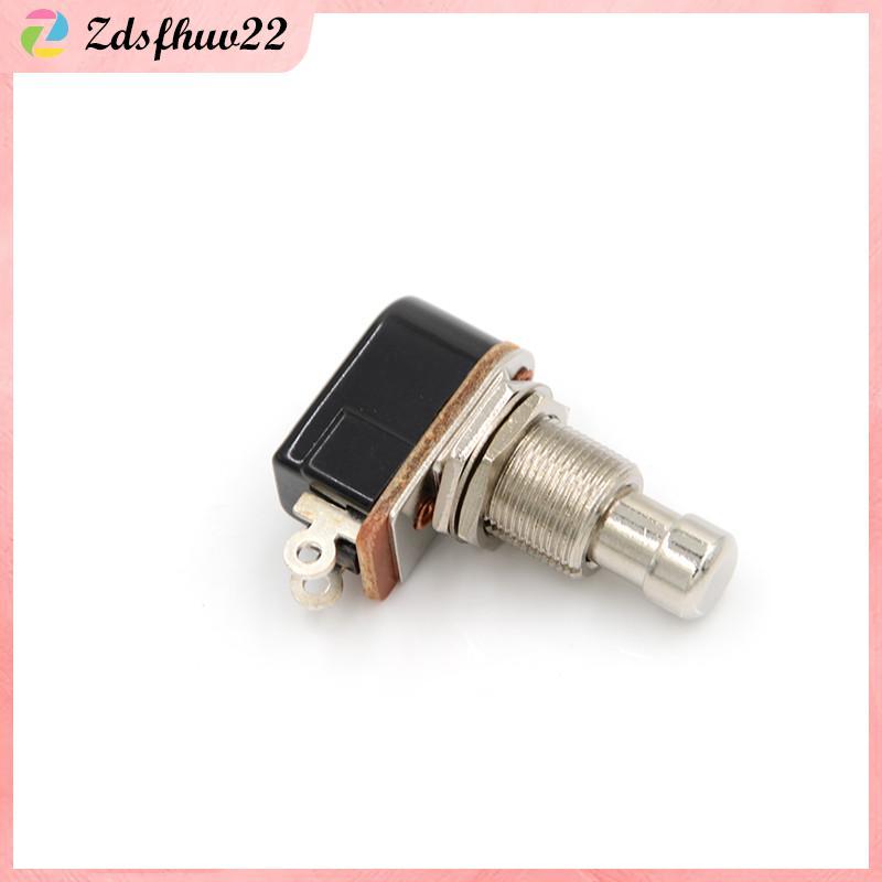 [ZFV] สวิตช์กีตาร์ไฟฟ้าใหม่ Momentary Push Button Foot Switch SPST TH