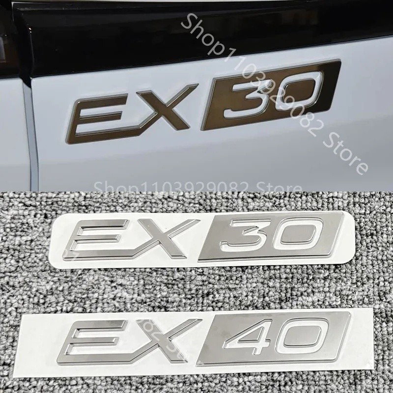 สําหรับ Volvo EX30 EX40 ด้านหลังหางโลโก้สติกเกอร์สัญลักษณ์รูปลอกอุปกรณ์จัดแต่งทรงผม