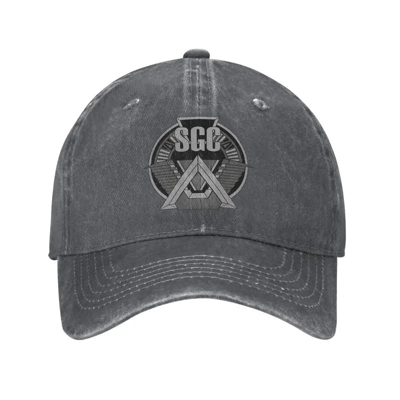หมวกเบสบอลแบบปรับได้ Stargate Command SGC โลโก้ เหมาะสำหรับทั้งผู้ชายและผู้หญิง