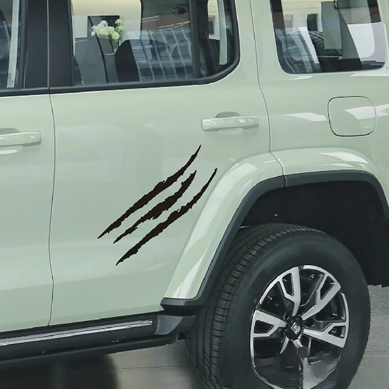 สติกเกอร์รถสะท้อนแสง Monster Claw Scratch Stripe Marks ไฟหน้า Decal Auto ภายนอกกันน้ําไวนิล Decal รถ