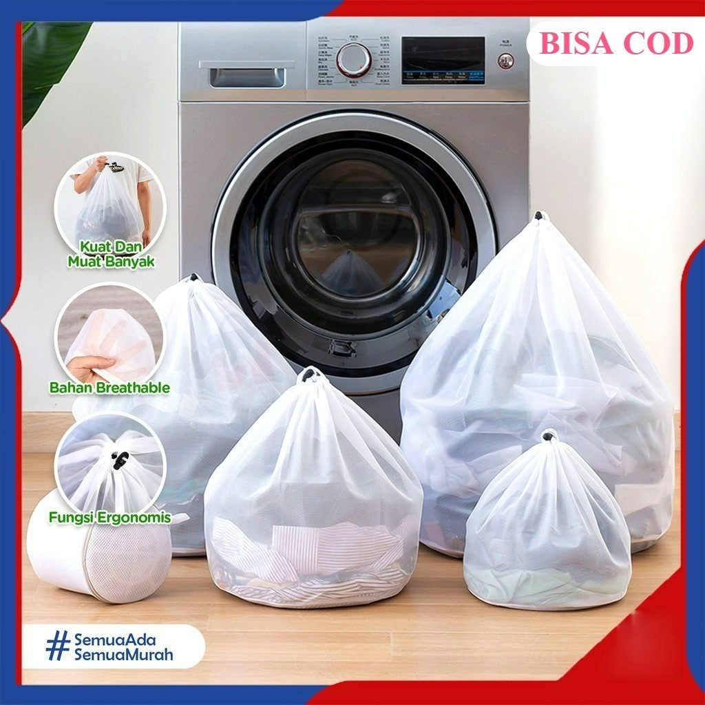 BERRY LAUNDRY BAG WITH PREMIUM NET DRAWSTRING / Organizer / LAUNDRY BAG สําหรับเสื้อผ้า, BRAS / LAUN