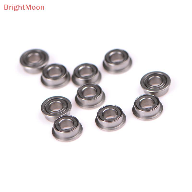 BrightMoon 10PCS MF63zz Mini Metal Double Shielded Flange Ball Bearings (3mmX6mmX2.5mm) Nice