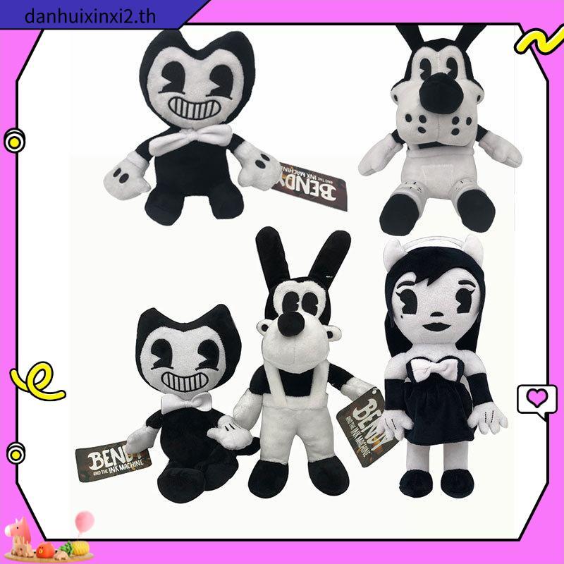 ของเล่นตุ๊กตาสุนัข Bendy และเครื่องหมึก Bendy และตุ๊กตาสาวสุนัข Bendy