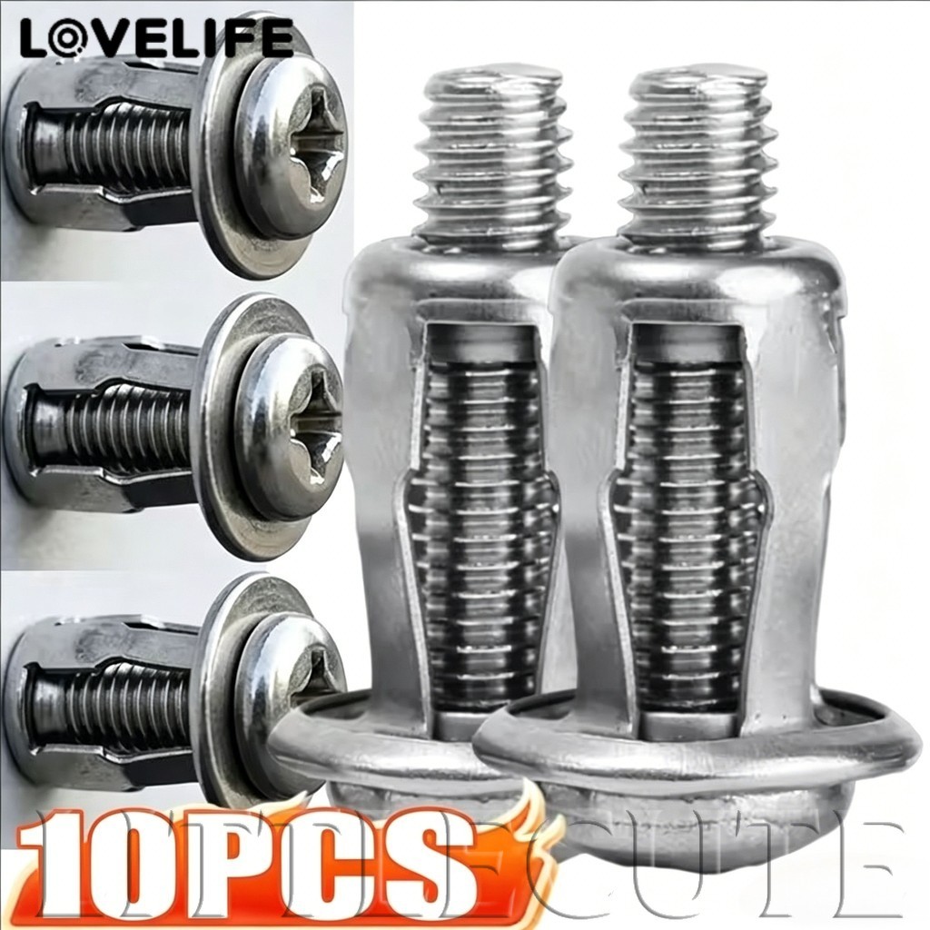 [AUTO & 3C] 2/5/10PCS - ป้ายทะเบียนรถ Clamp Lock Jack Nuts M4 M5 M6 สแตนเลสกลีบรูปร่าง Rivet สกรู Bolt ขยาย Rivetnut อะไหล่ /ราคาดี