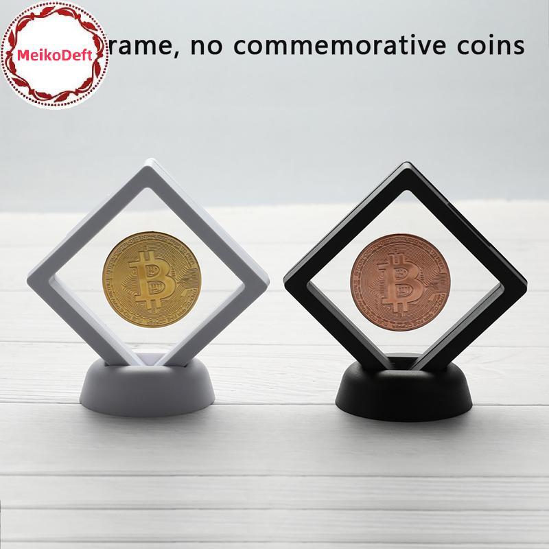 MeikoDeft Bitcoin Bit Coin Litecoin Ripple Metalmemoration Coin พร้อมแสดงขาตั้ง TH