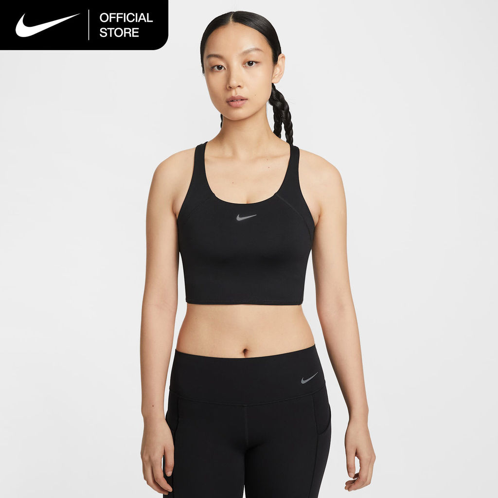 Nike Women's Tempo Medium-Support Cropped Sports Bra Tank - Black [II0421-010]
