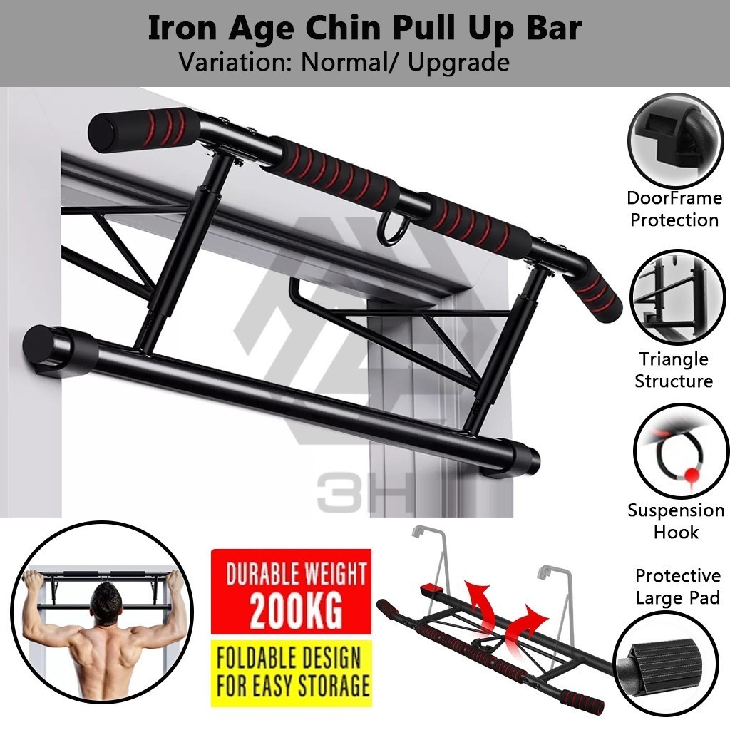 3H CROSS Pull Iron door Chin | Iron Age Chin UP Bar | Pull up bar doorway | การออกกำลังกายร่างกายส่ว
