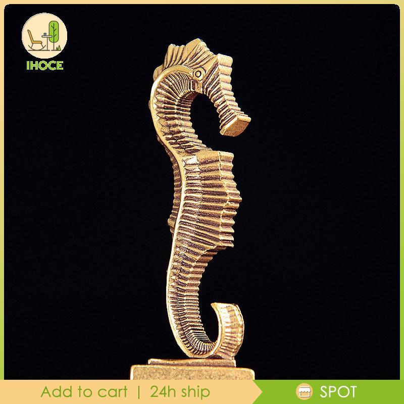 [Ihoce] รูปปั้นม้าน้ําเดสก์ท็อปเครื่องประดับของขวัญวินเทจสําหรับคนรักชาสํานักงาน Tearoom