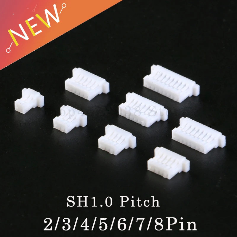 50 ชิ้น JST SH1.0 1.0 มม.Pitch Connector ที่อยู่อาศัย/ฮอร์โมน 2P 3P 4P 5P 6P 7P 8P 9P 10P 11P 12Pin 