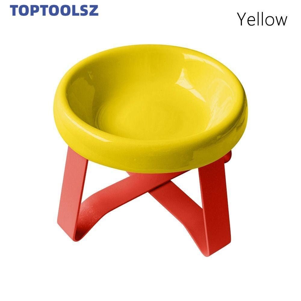 TOPTOOLS ชามแมว Could ป้องกันคอ, ป้องกันกระดูกสันหลังชามสัตว์เลี้ยง, พร้อมขาตั้งสูงฟุตชามอาหารสัตว์เลี้ยงอุปกรณ์สัตว์เลี้ยง