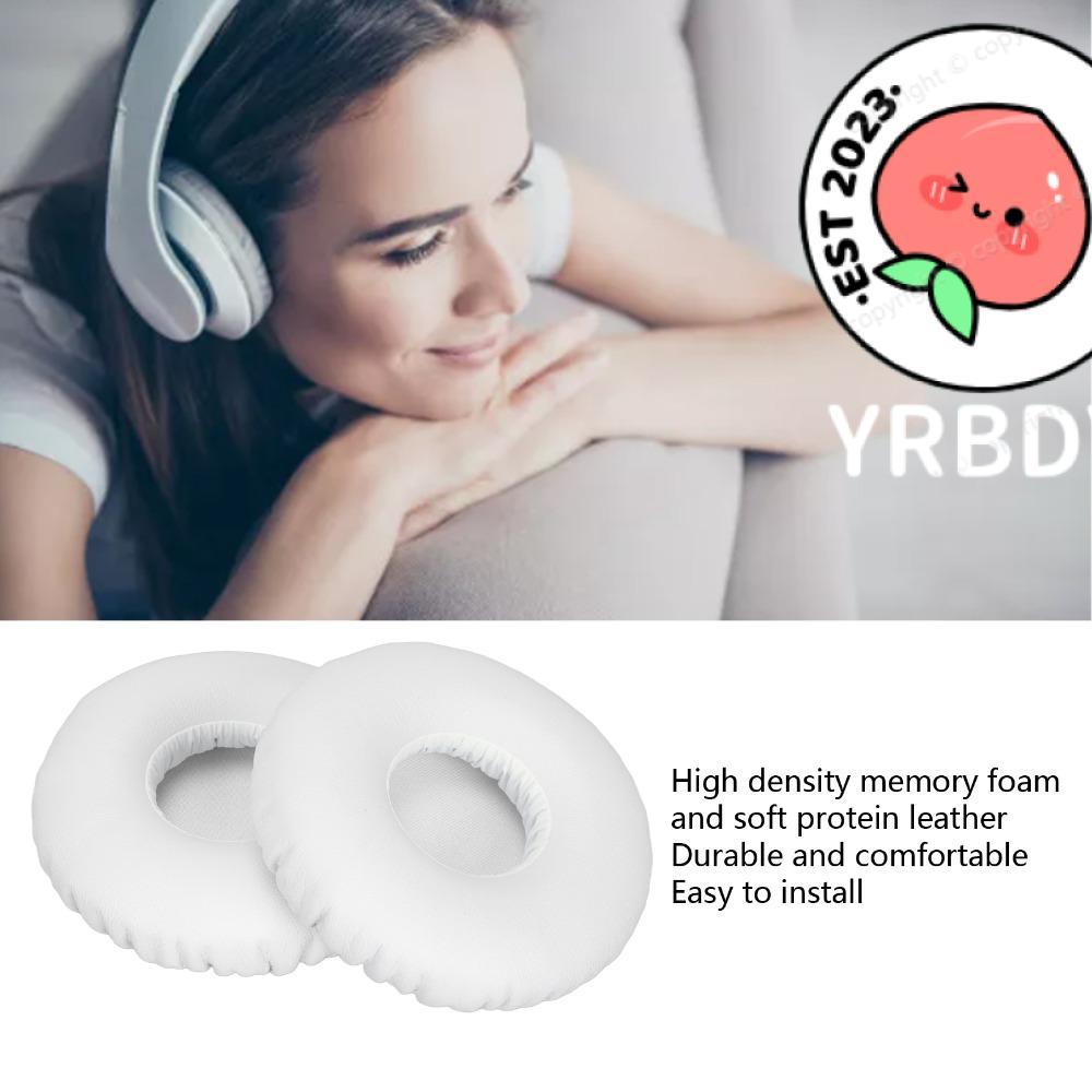 YRBWDYZDH 2PCS แผ่นรองหูฟังแยกเสียงรบกวน,หนังนุ่มสบายเปลี่ยนแผ่นรองหูฟัง,สําหรับ E40 E40BT หูฟังไร้ส