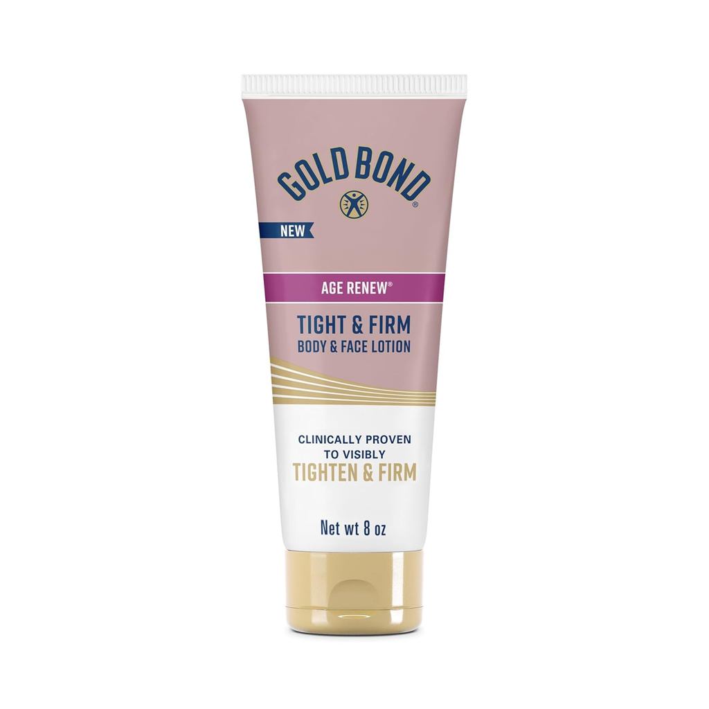Gold Bond Age Renew Tight & Firm Body & Face Lotion with Proteins & Lipids, Firming Lotion for Aging