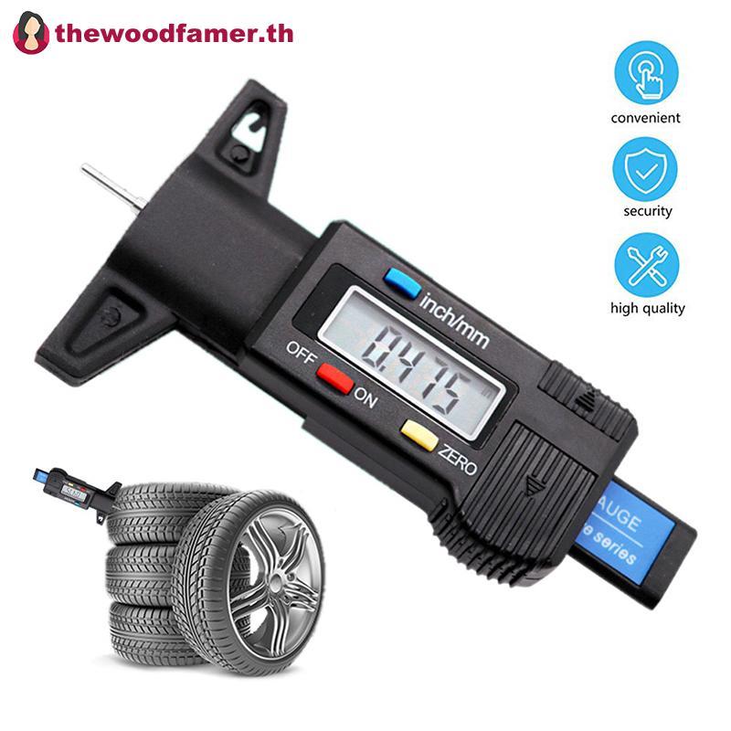 Well Digital Car Tread Depth Gauge Meter Auto Wear Detection เครื่องมือวัด TH