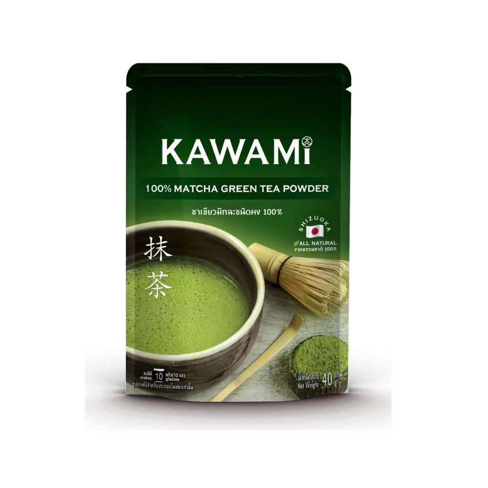 [สินค้าส่งด่วน] คาวามิ ผงมัทฉะ 100% ขนาด 40 กรัม KAWAMI MATCHA 100% 40G.