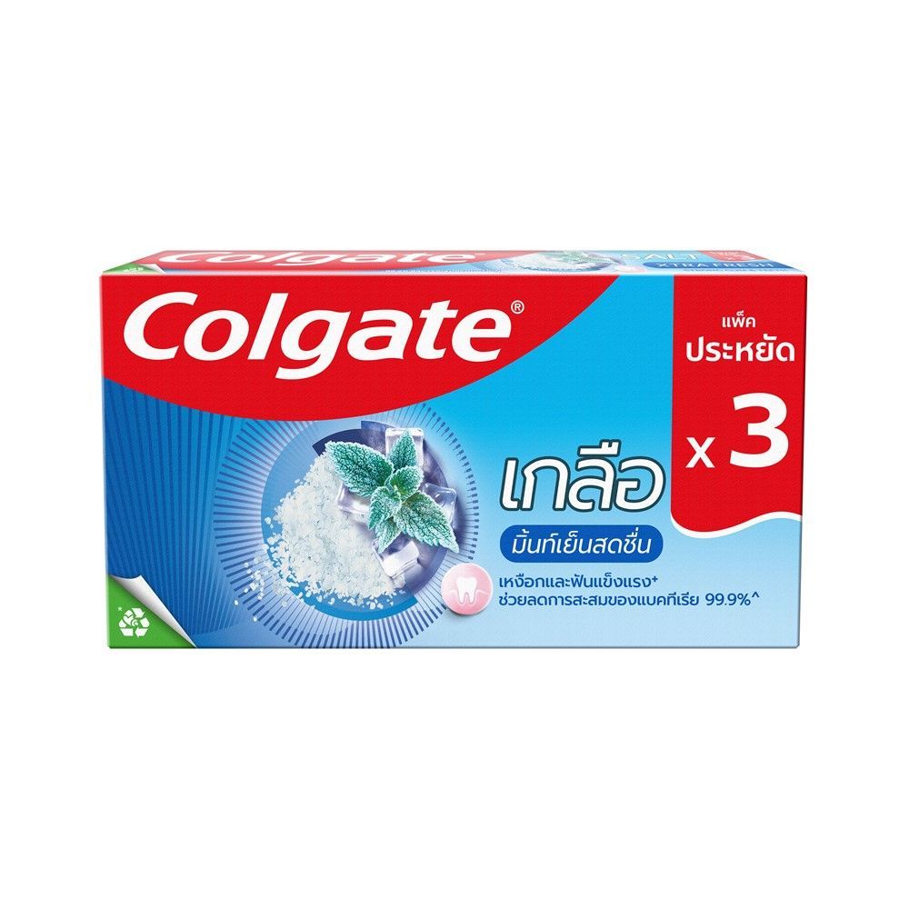 [สินค้าส่งด่วน] คอลเกตยาสีฟันเกลือสมุนไพร150ก.X3 COLGATE SALT HERBAL 150G X3