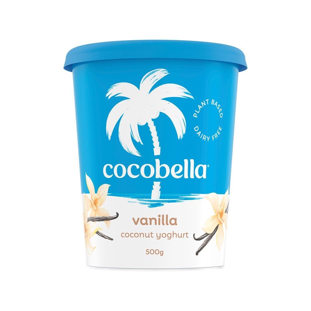 โคโคเบลล่า โยเกิร์ตน้ำนมมะพร้าว กลิ่นวานิลลา 500 กรัม COCOBELLA COCONUT YOGURT VANILLA 500 G