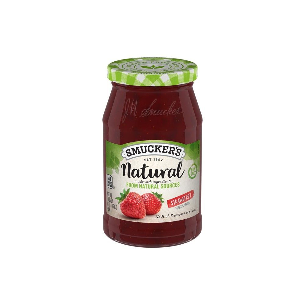 [สินค้าส่งด่วน] สมัคเกอร์สเนเชอรัลสตรอเบอรรีฟรุตสเปรด 489ก. SMUCKER NATURALSTRAWBERRY FRUITSPREAD 489G.