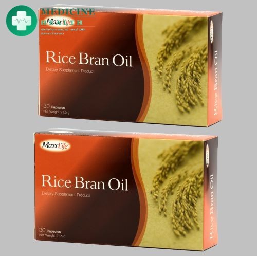 น้ำมันรำข้าว Maxxlife RICE BRAN OIL 30 capsules แพ็ค 1แถม1 [รวม 2 กล่อง]