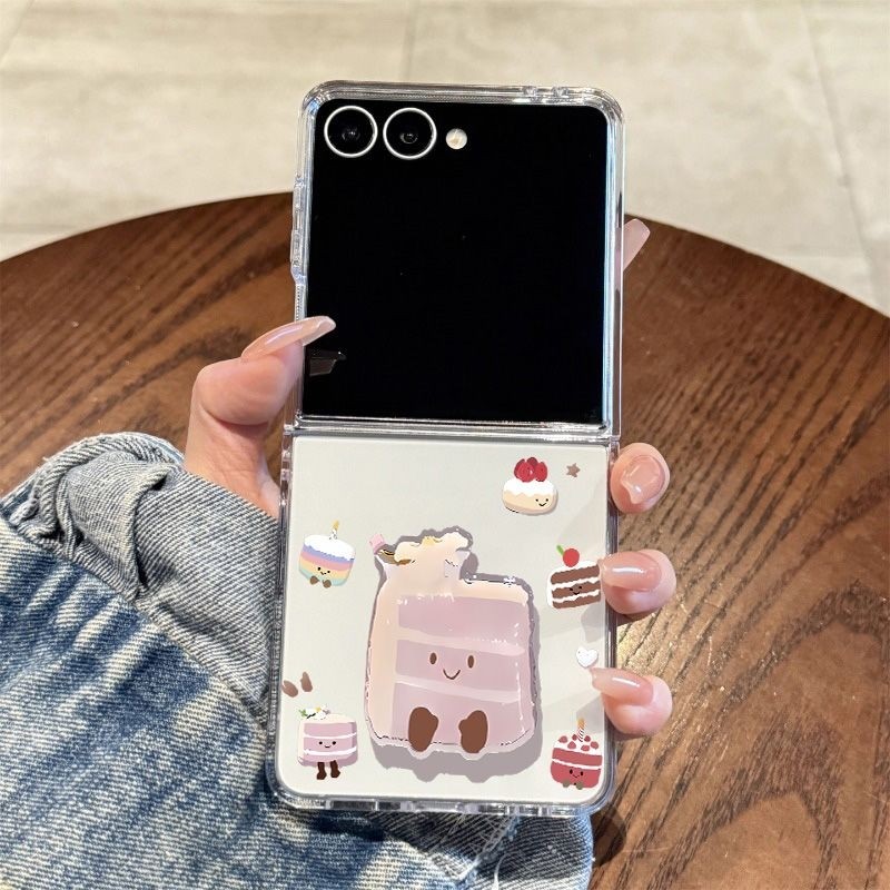 พับเคสโทรศัพท์ขึ้นและลงสําหรับกรณี SAMSUNG ZFLIP2 ZFLIP3 ZFLIP4 ZFLIP5 ZFLIP6 ZFLIP7 สําหรับ OPPO กร