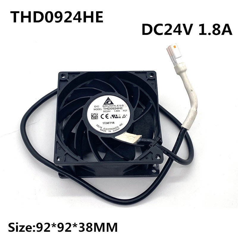 HB ใหม่ original THD0924HE-FC7 สําหรับพัดลมระบายความร้อน DELTA 24V 1.80A 9238 9 ซม.ACS800 พัดลมอินเว