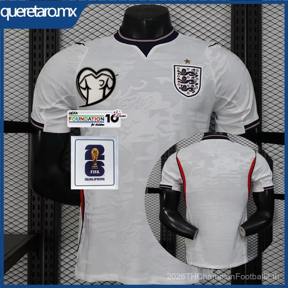 Player Version SSS+2025-26 England Home Jersey Player Version