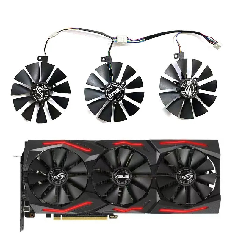 สําหรับ Asus Rog Strix GeForce RTX 2060 2070 พัดลมการ์ดวิดีโอ 87 มม. T129215สล ที129215SH RTX2060 RT