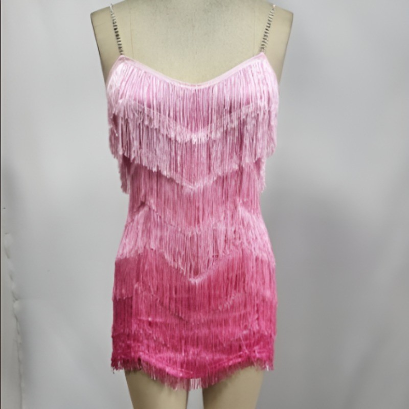 USA DK genuine vintage ombre fringe dress for Halloween