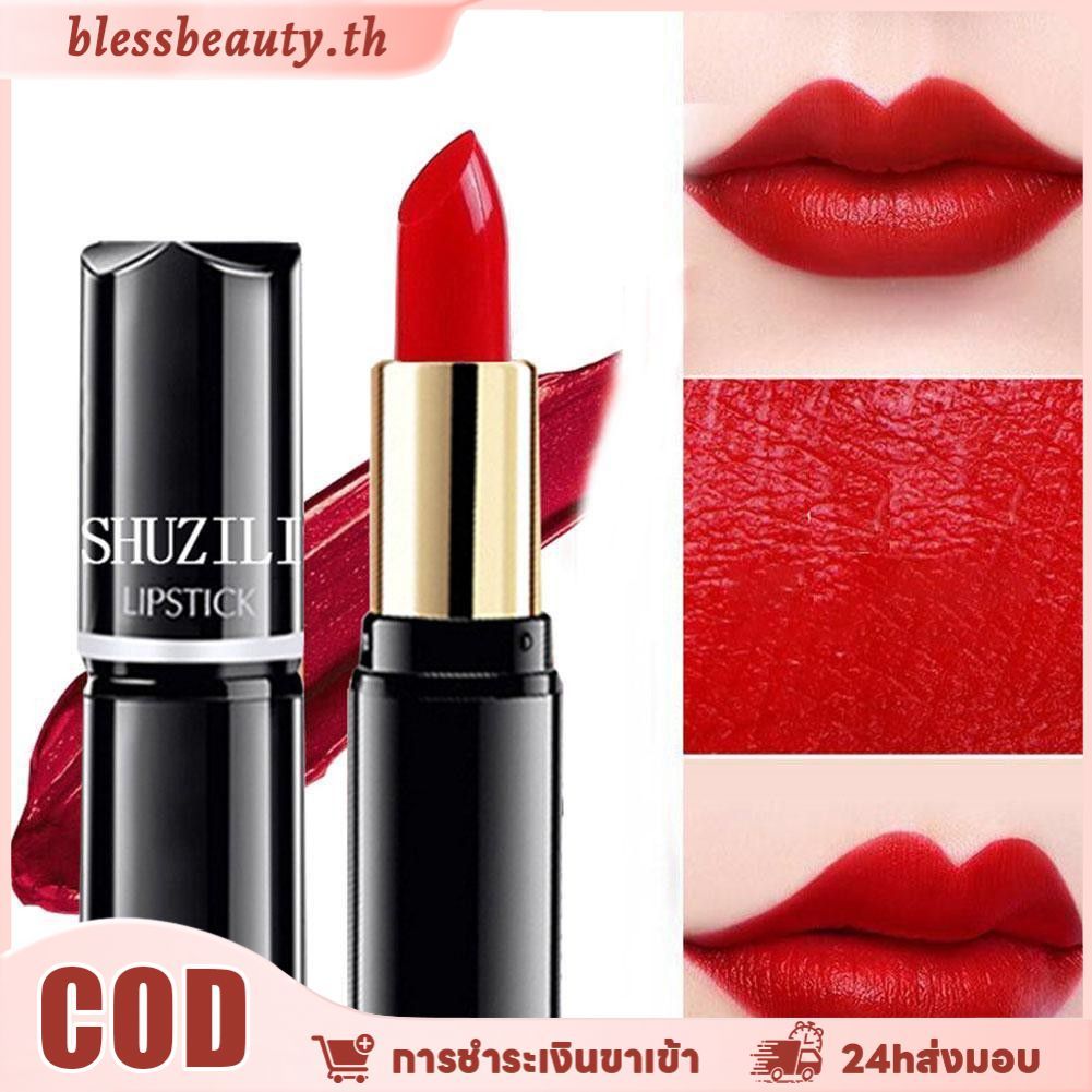 Shuzili Matte ลิปสติก Kissproof Lock Color Silky lip glaze 24 ชั่วโมงลิปบาล์มติดทนนานแต่งหน้าลิปกลอสกันน้ํา