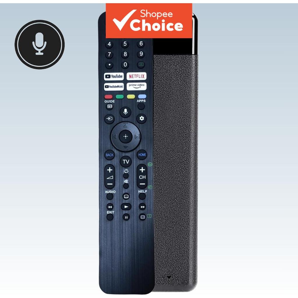 รีโมทคอนโทรลบลูทูธพร้อมไมโครโฟนเปลี่ยนแทน Sony Bravia รุ่น RMF-TX520X/TX520P