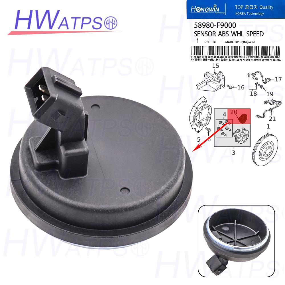 ฝาครอบความเร็วล้อ ABS 58980-F9000 สําหรับ Hyundai ACCENTBULE VERNA PONY HB20 Kia RIO 58980F9000