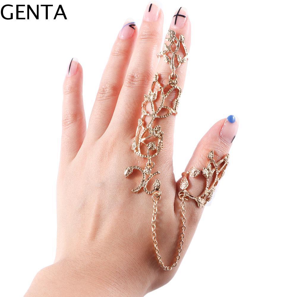 GENTA Ring Jewelry Gift Rock Double Knuckle