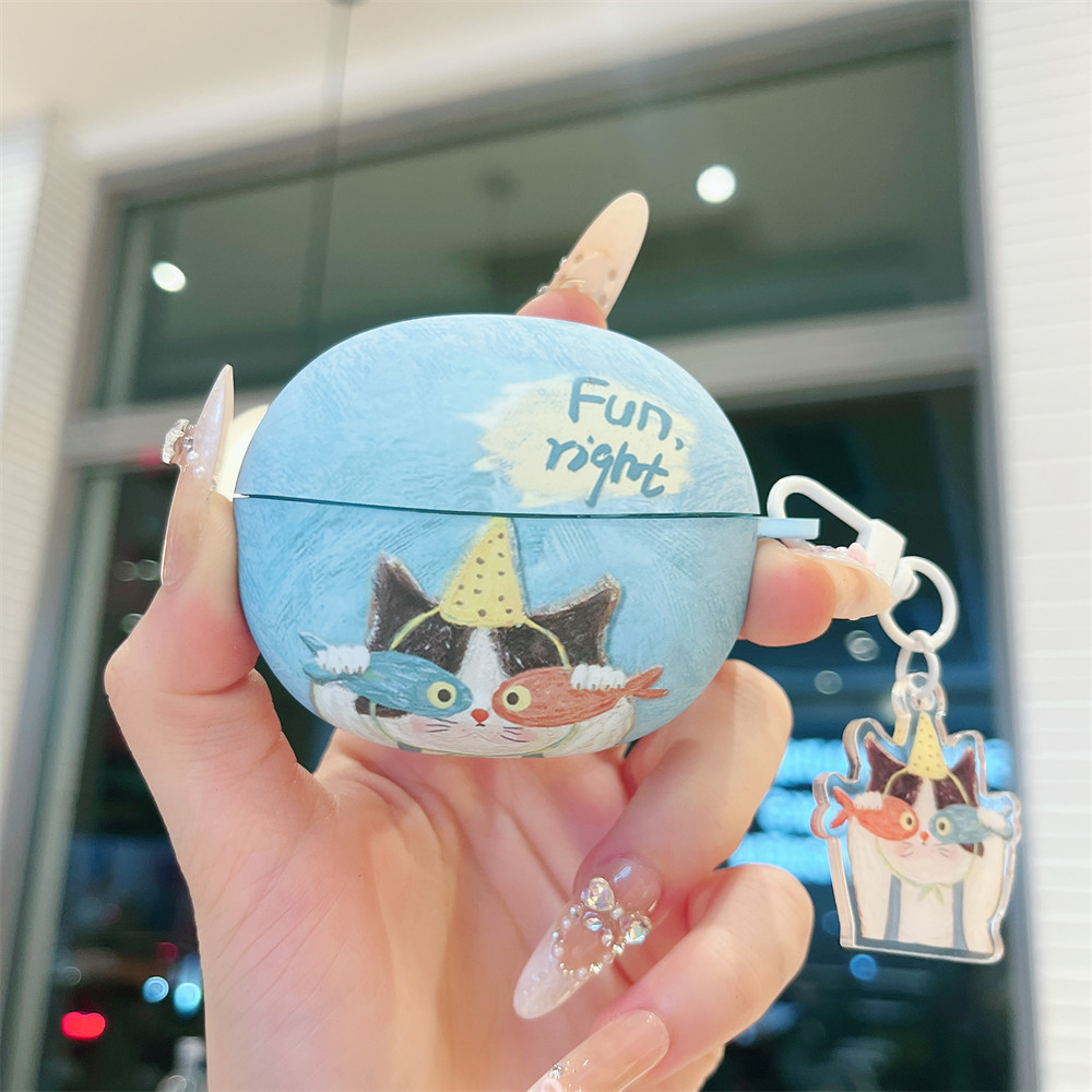 for Baseus Bowie MC2 Air Case Baseus Bowie MC1 Cute Soft Shell Cartoon Keychain Pendant Suitable for