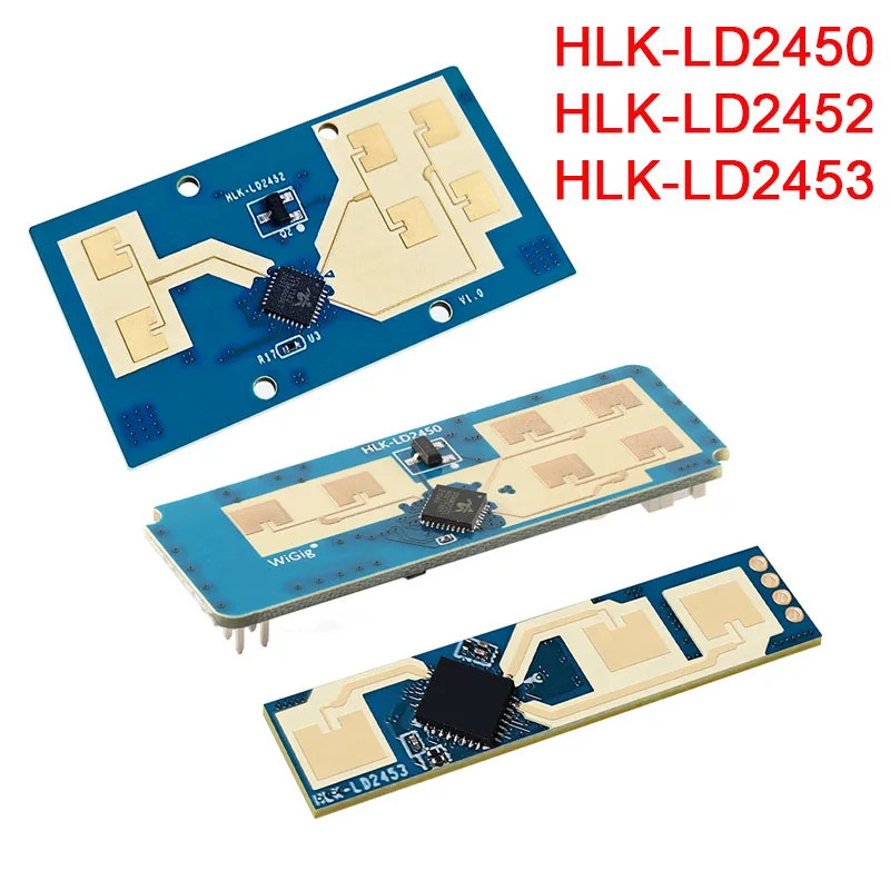HLK-LD2452 LD2453 LD2450 Hi-Link 24GHz 1T2R Human Persence Radar Module High-Precision Multi-Target 