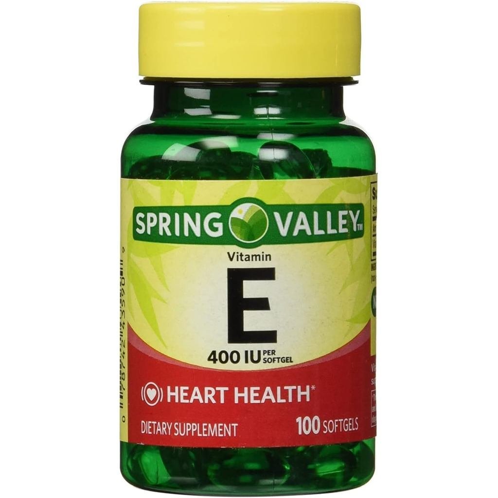 Spring Valley - 维生素 E 400 IU,水性,100 แคปซูล软胶