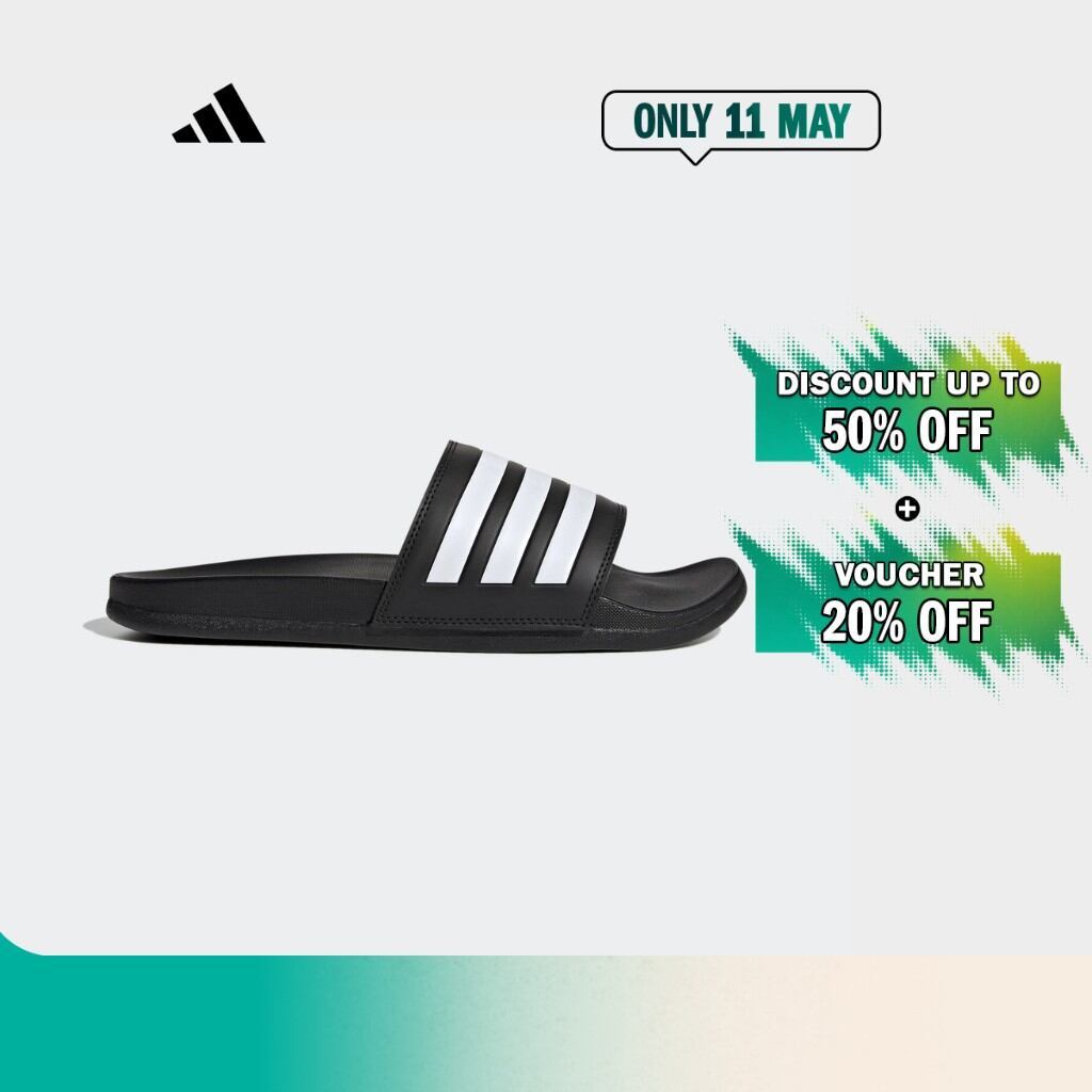 Adidas Swimming & Lifestyle Adilette Comfort Slides Unisex สีดํา GZ5891
