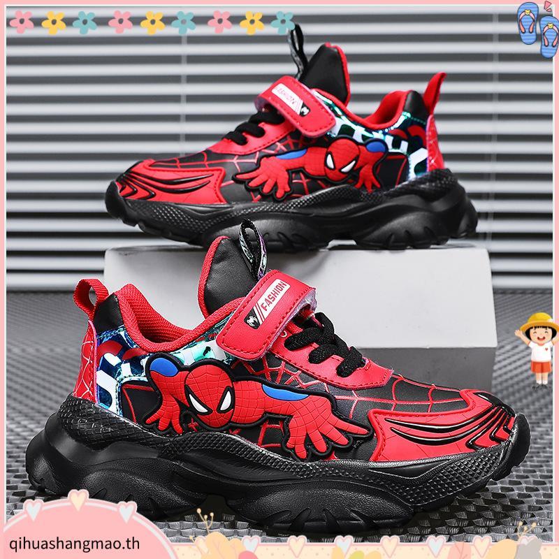Cool Spiderman Fashion Boys LED Boots 3-7 Years / Vel Spider Light Up Boots for Boys Play Gift / Cas