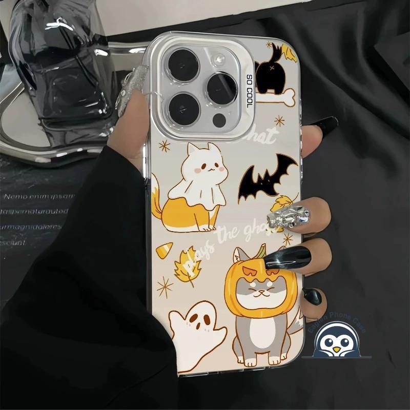 น่ารัก Ghost Cat เคสโทรศัพท์สําหรับ Samsung Galaxy A07 A06 A05 A05S M04 F04 A04S A04E A03 Core A03S 