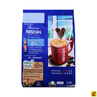 เนสกาแฟ เบลด์ แอนด์ บรู กาแฟปรุงสำเร็จผสมกาแฟอาราบิก้าคั่วบดละเอียด สูตรไม่มีน้ำตาล 12.2 ก. แพ็ค 27