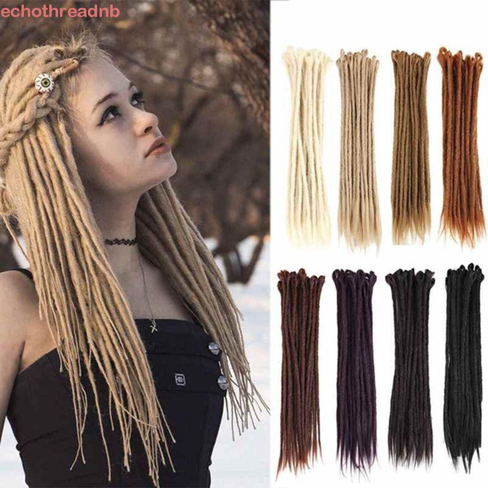PIVOT ผม Extension Soft Rock Handmade คอสเพลย์วิกผม Dreadlocks โครเชต์บิด