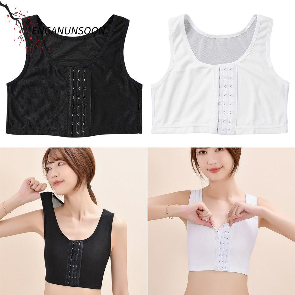 ENGANUNSOON 1 ชิ้นเสื้อกล้ามรัดตัว, Trans เลสเบี้ยนชุดชั้นใน Chest Shaper, เสื้อกั๊กแบนเต้านมเลสเบี้ยนทอม M-3XL Breast Binder
