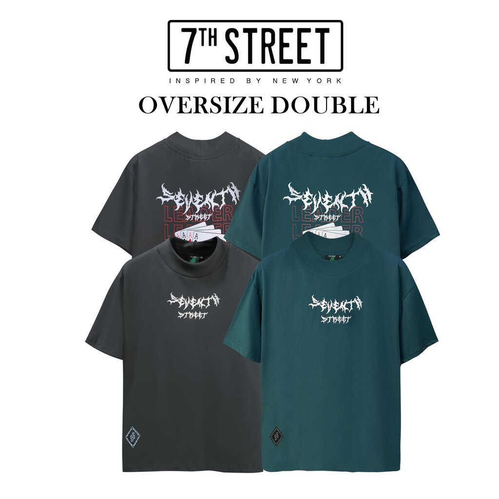 เสื้อโอเวอร์ไซส์ทรงคอฟิตคอใหญ่ 2 ชั้น 7th Street ผ้า Cotton100% เน้นความสบาย ระบายอากาศได้ดี รุ่น(OD