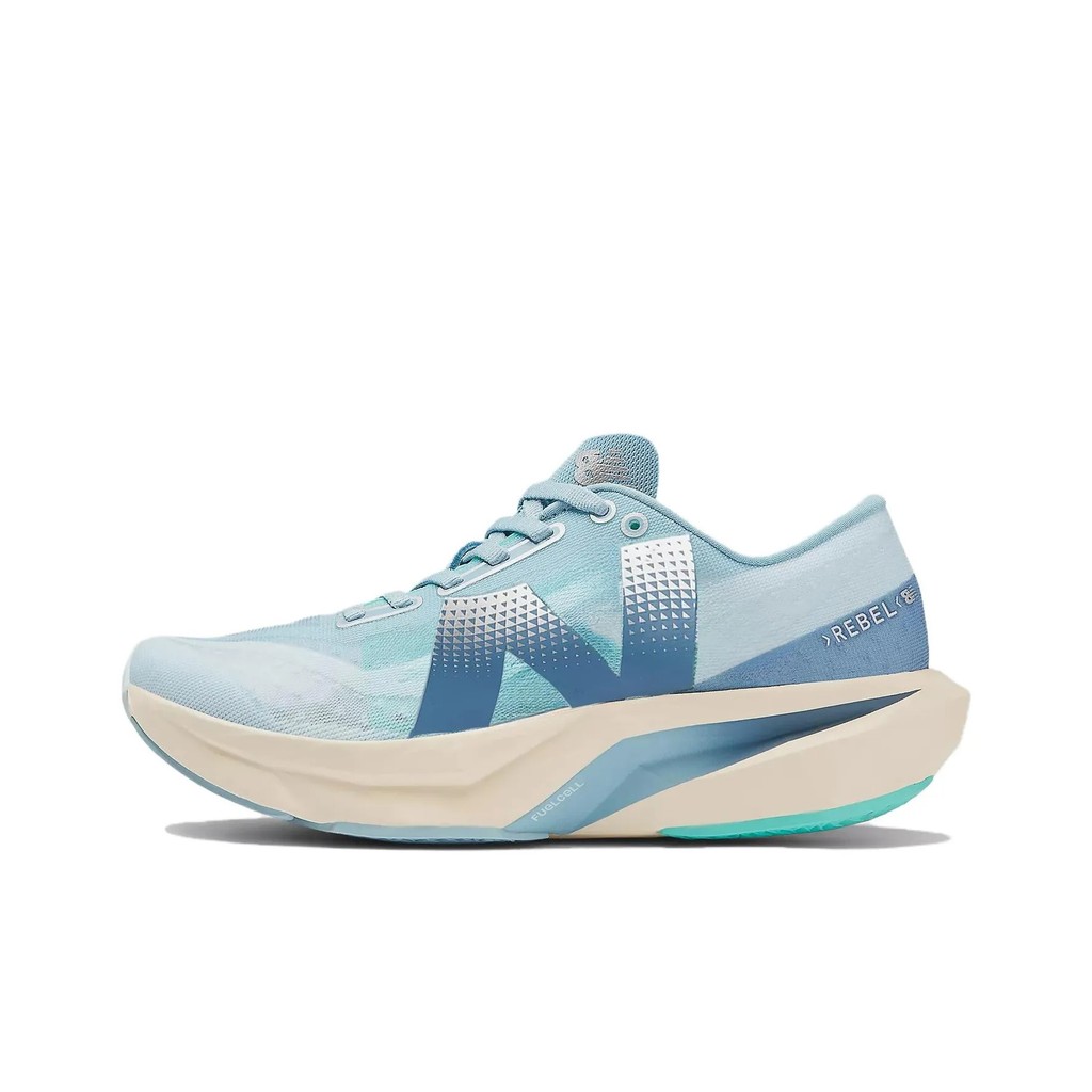Legit New Balance NB FuelCell Rebel V4 รองเท้าวิ่ง - รองเท้าผ้าใบผู้หญิงกันลื่นตาข่ายระบายอากาศพร้อม